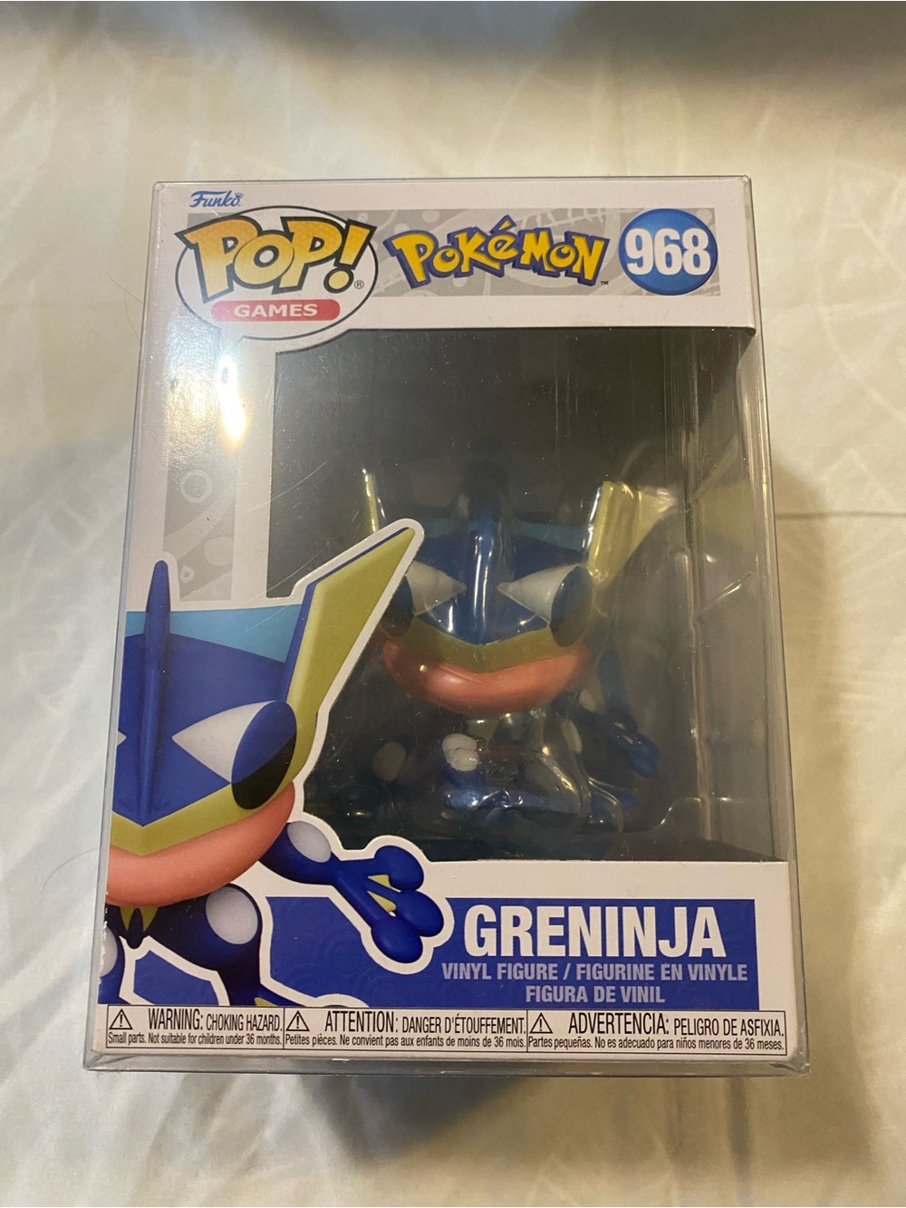 Funko Greninja Vinyl Figure — Blue with Yellow and Pink Accents